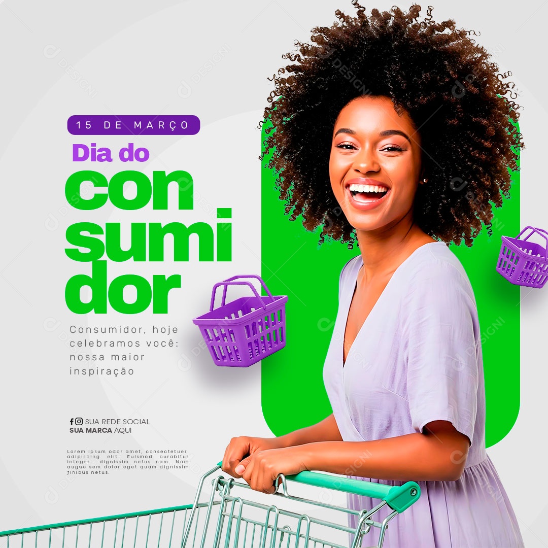 Dia do Consumidor 15 de Março Social Media PSD Editável