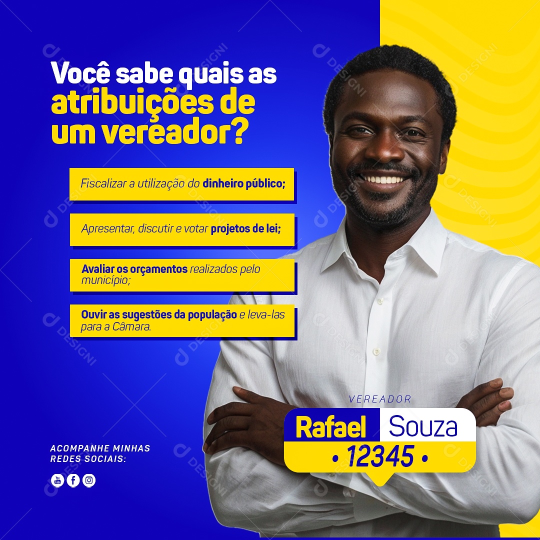 Story Política Rafael Souza Social Media PSD Editável