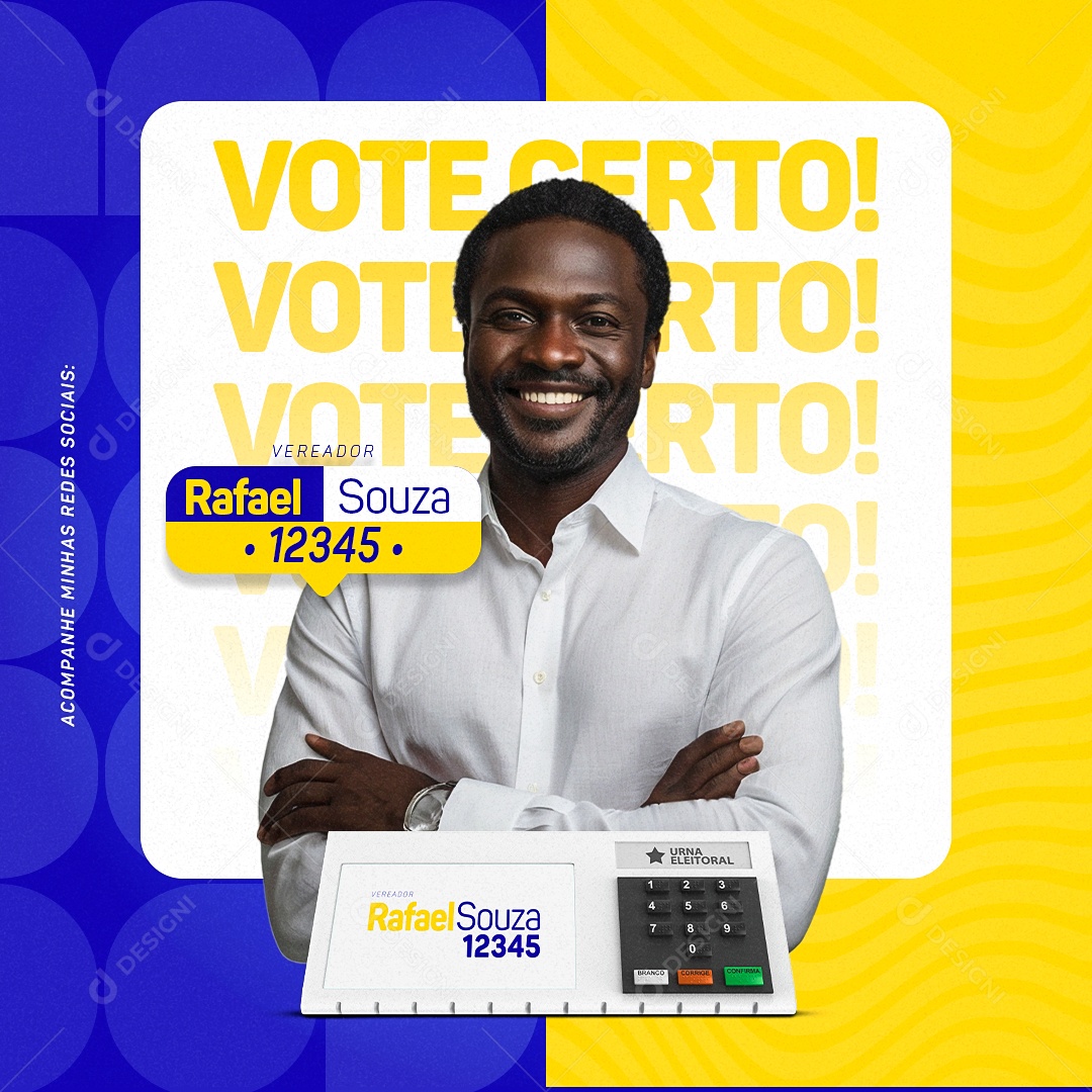 Story Política Vote Certo Social Media PSD Editável
