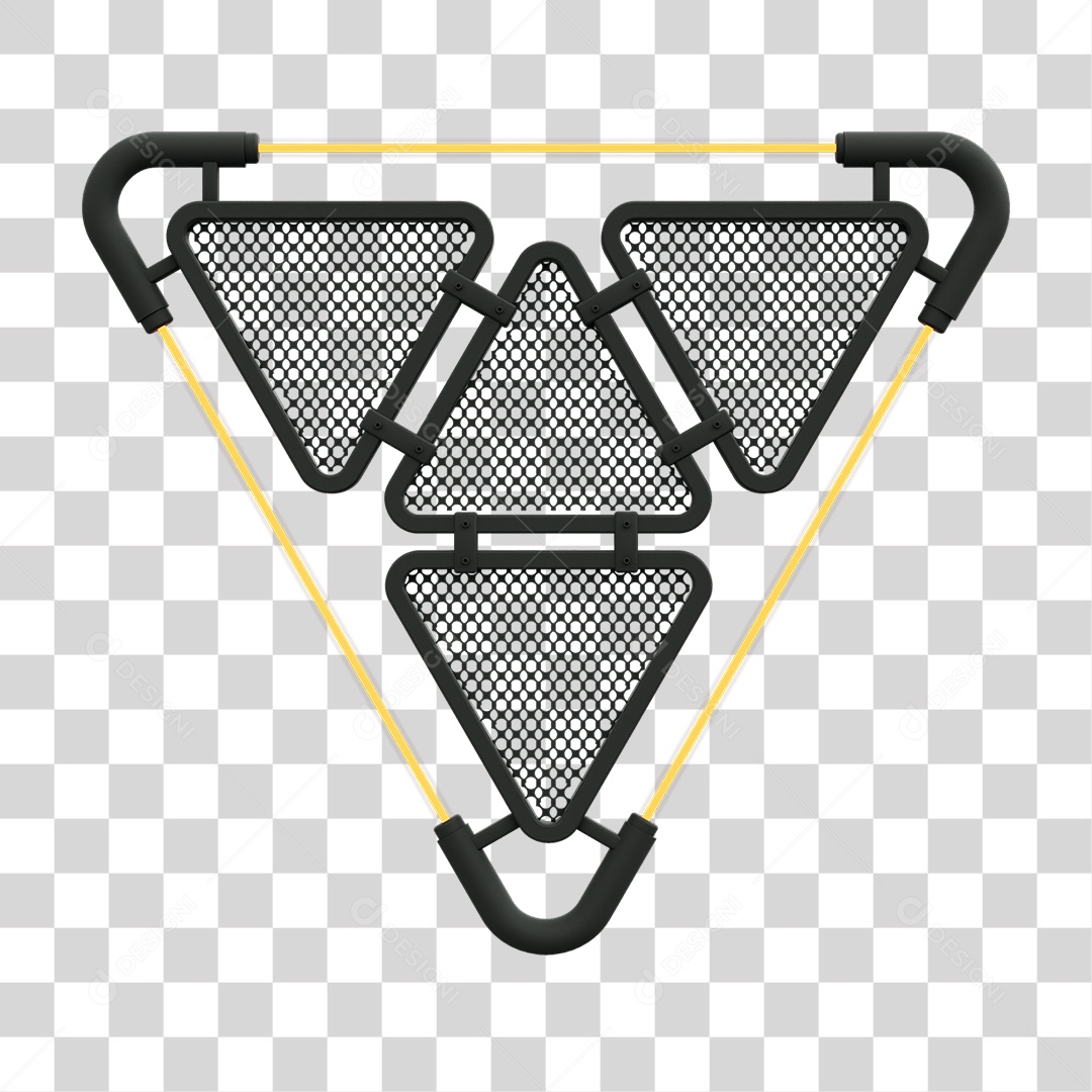 Painel Triangular PNG Transparente