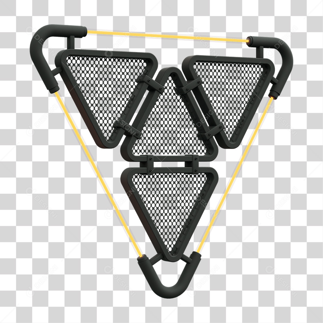 Painel Triangular PNG Transparente