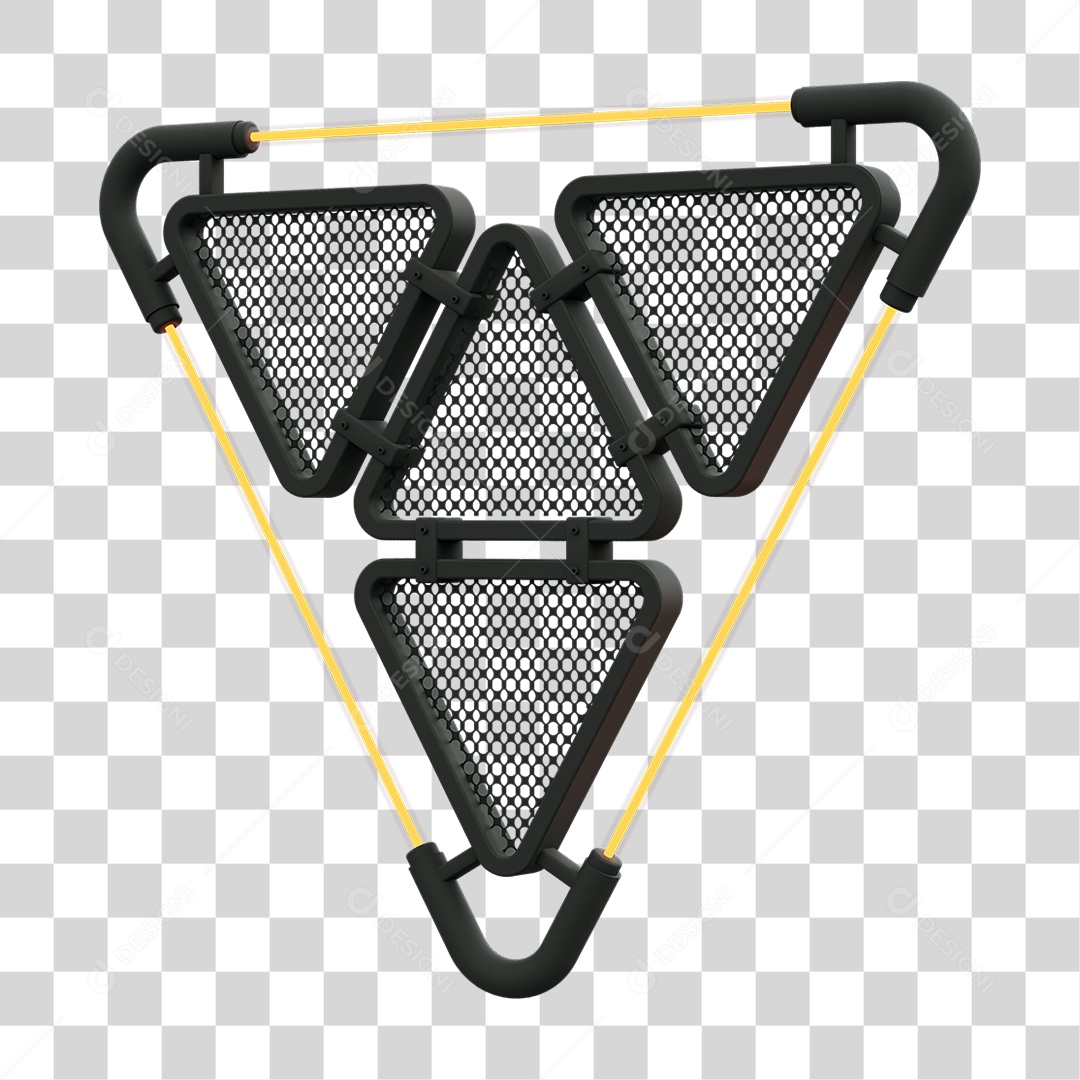 Painel Triangular PNG Transparente