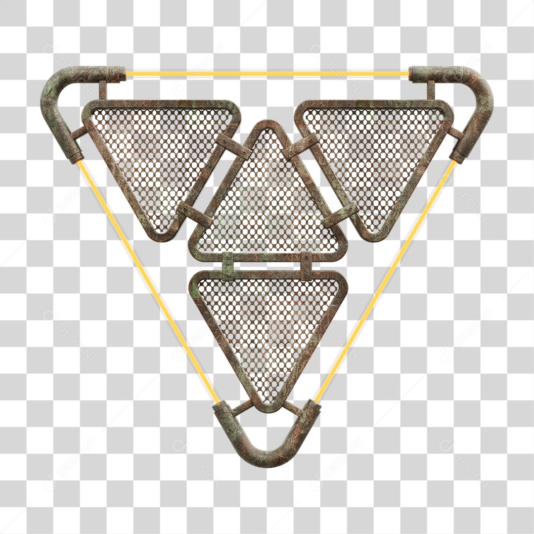 Painel Triangular PNG Transparente