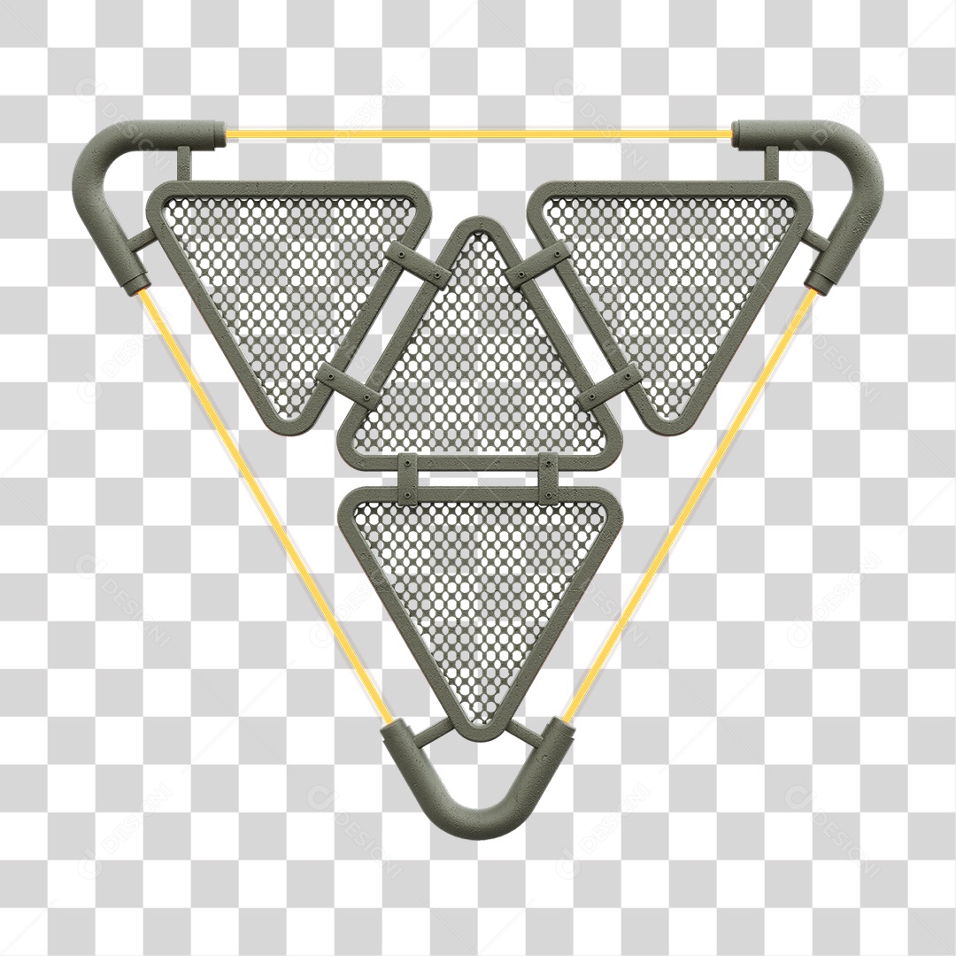 Painel Triangular PNG Transparente