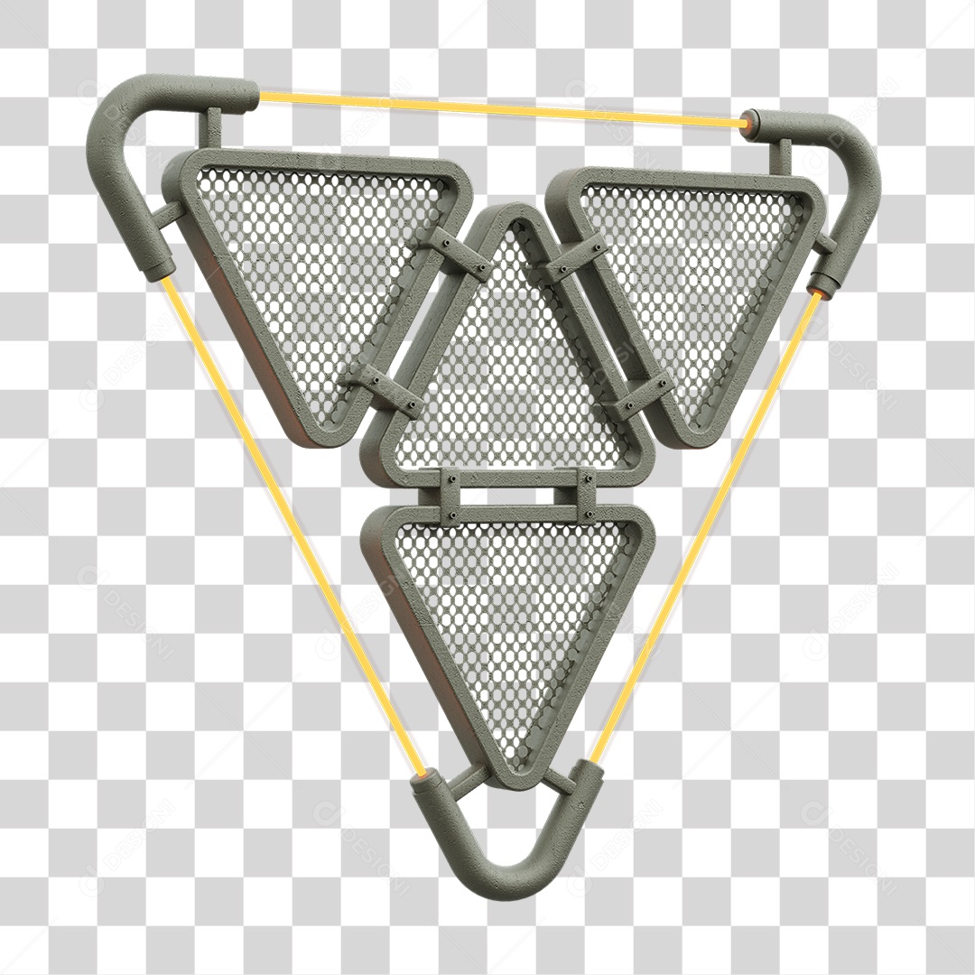 Painel Triangular PNG Transparente