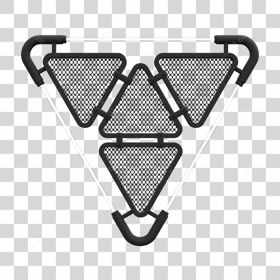 Painel Triangular PNG Transparente