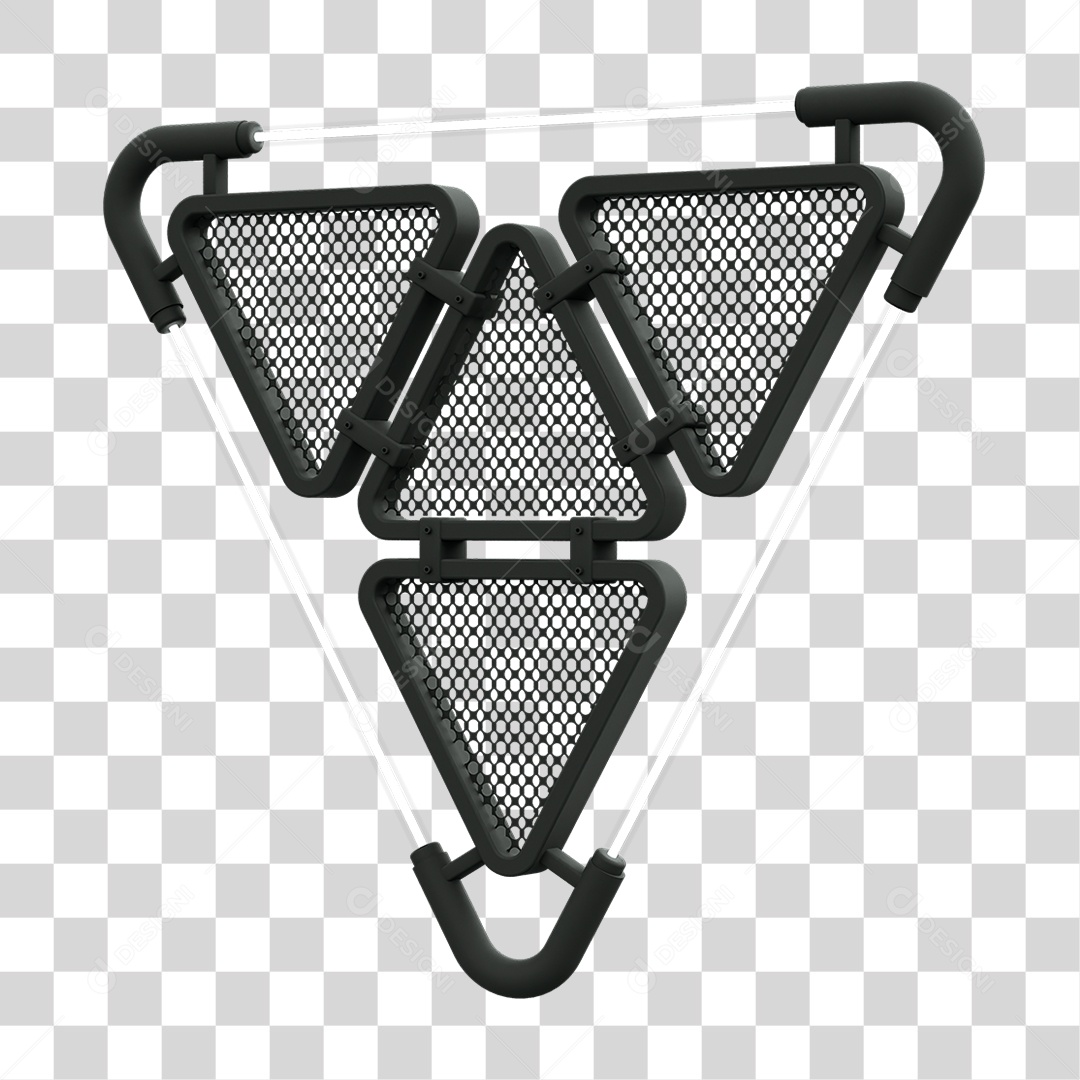 Painel Triangular PNG Transparente