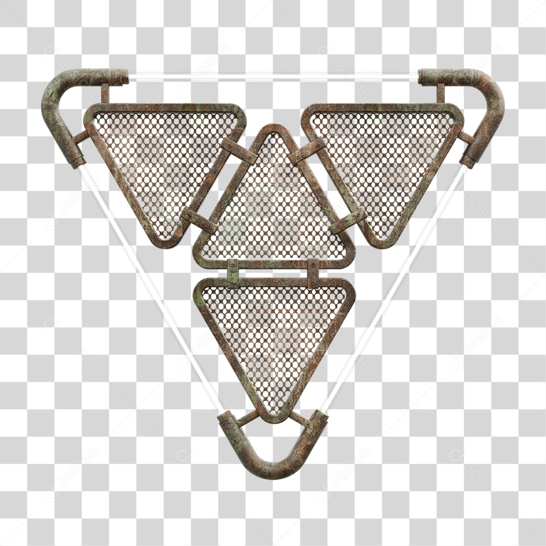 Painel Triangular PNG Transparente