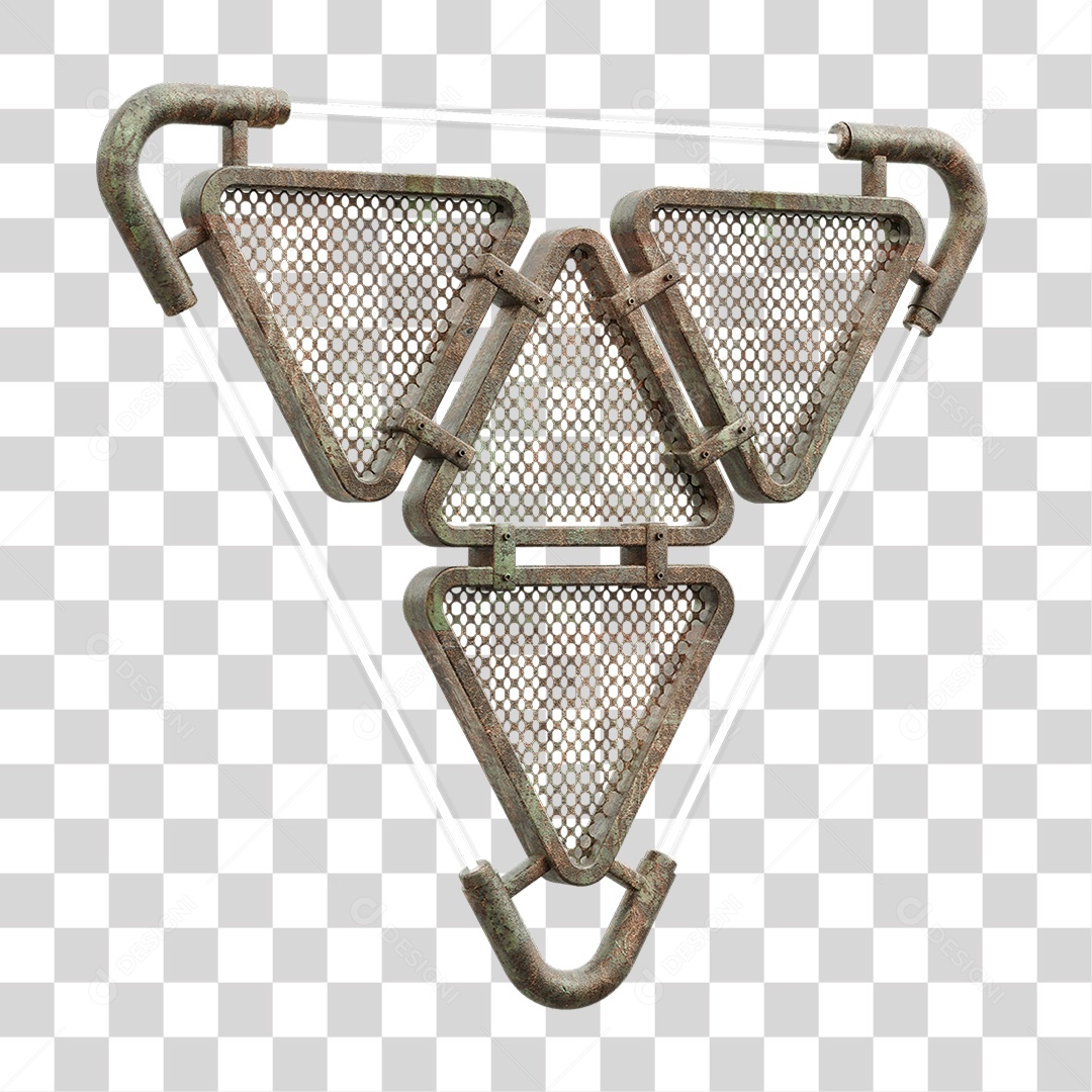 Painel Triangular PNG Transparente