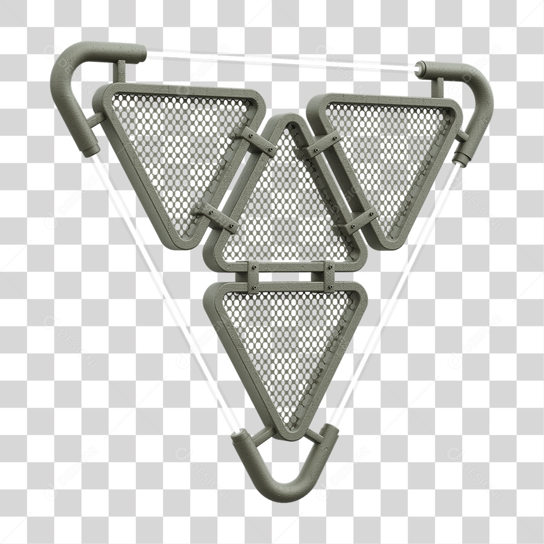 Painel Triangular PNG Transparente