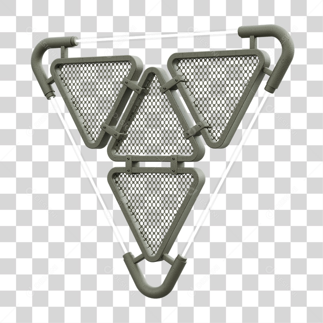 Painel Triangular PNG Transparente