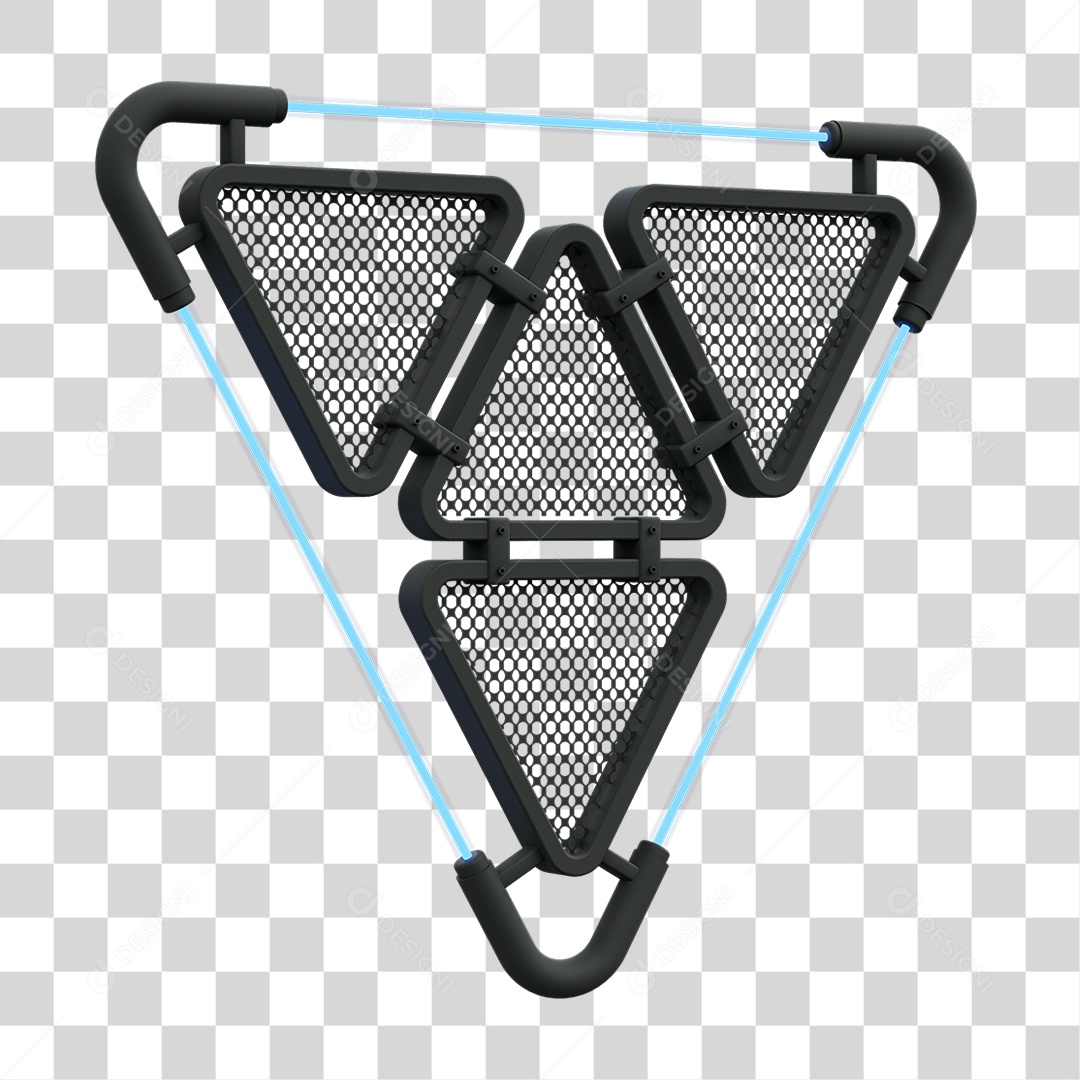 Painel Triangular PNG Transparente