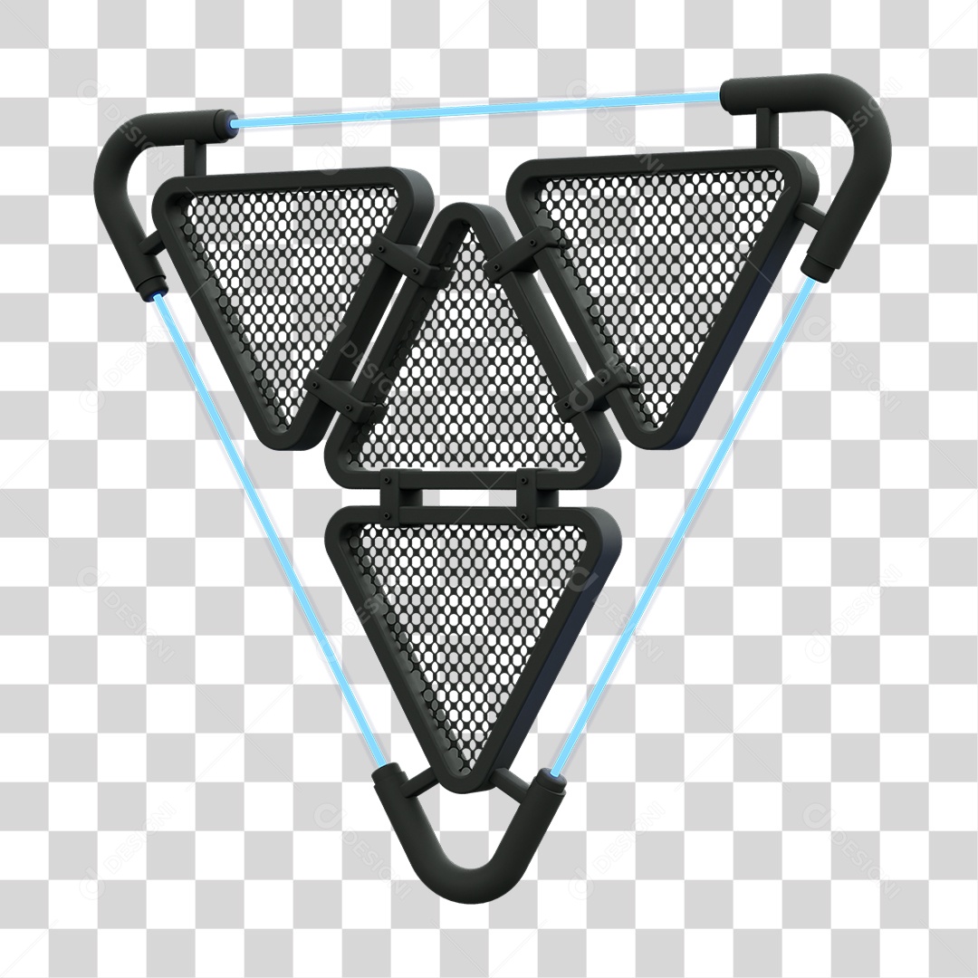 Painel Triangular PNG Transparente