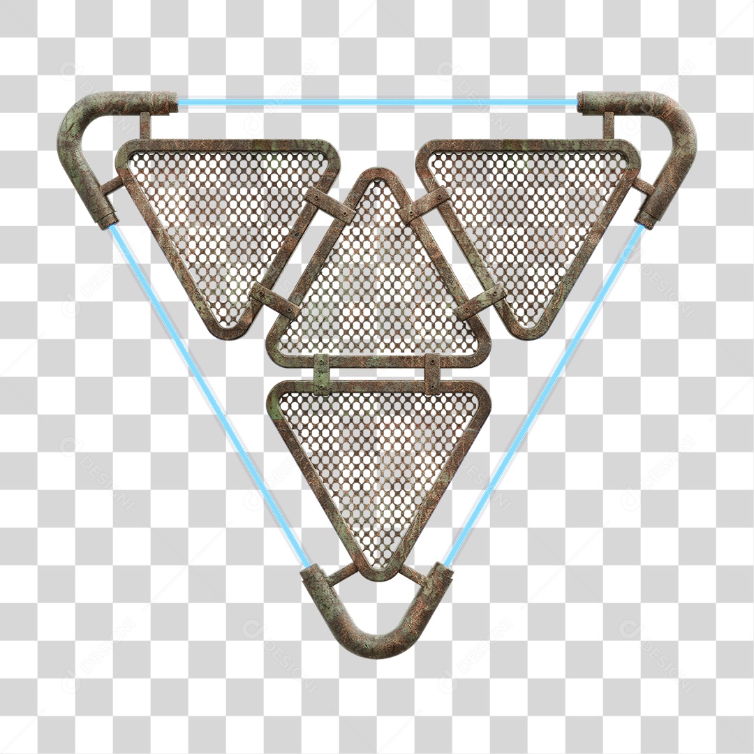 Painel Triangular PNG Transparente