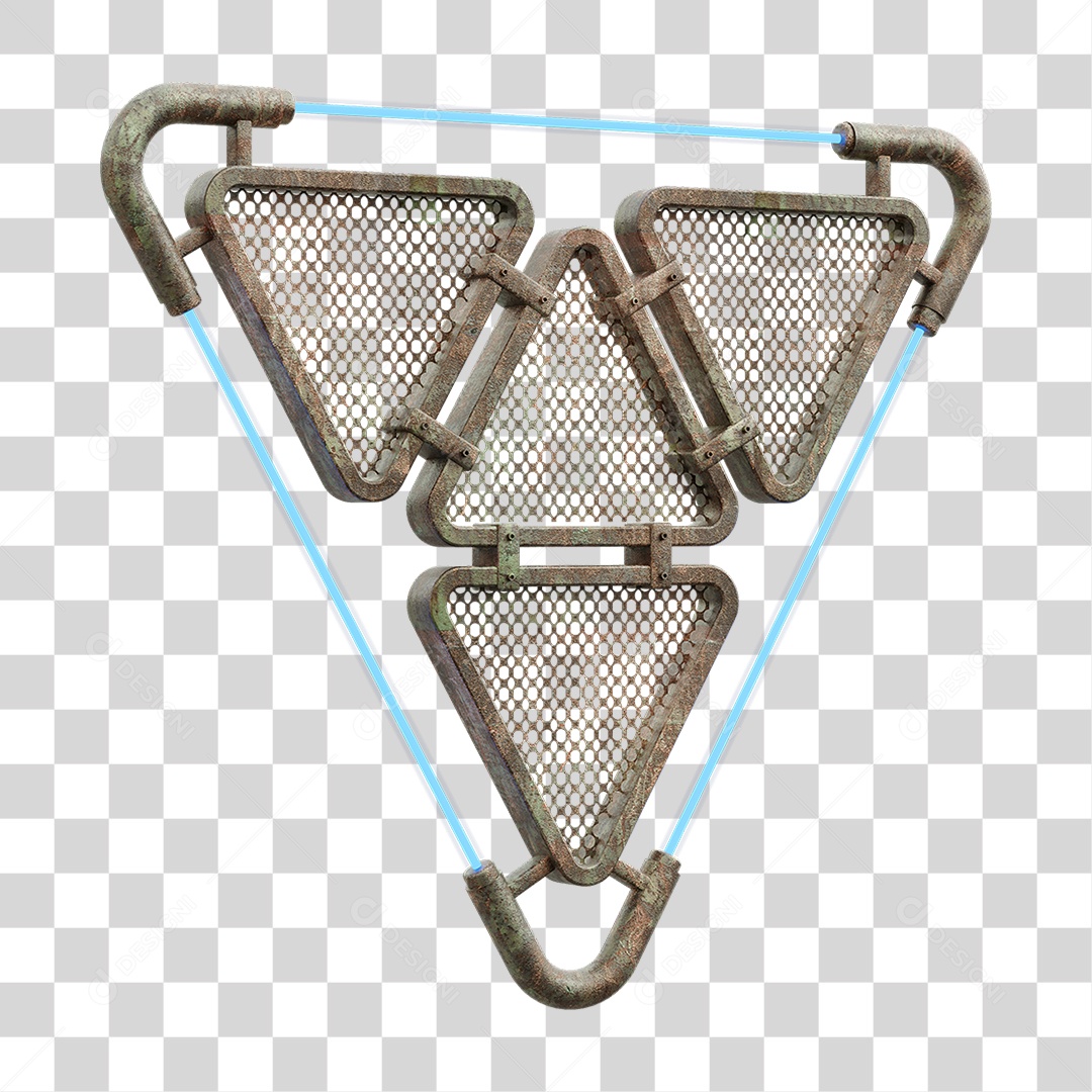 Painel Triangular PNG Transparente