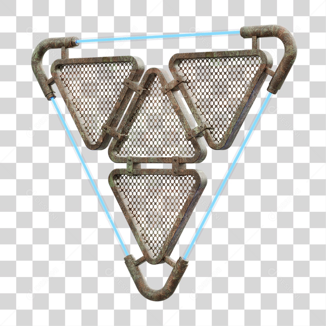 Painel Triangular PNG Transparente