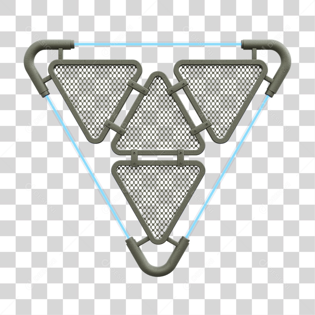 Painel Triangular PNG Transparente