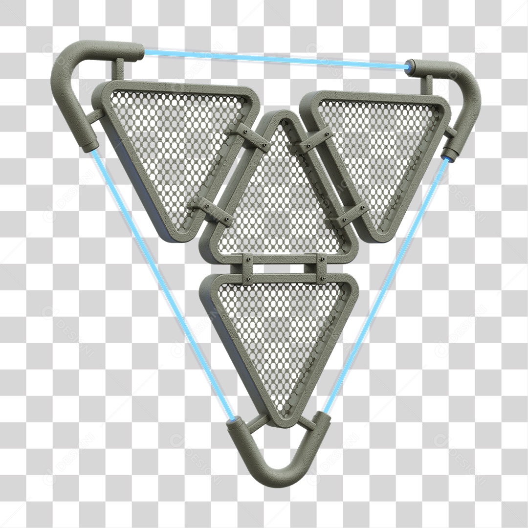 Painel Triangular PNG Transparente