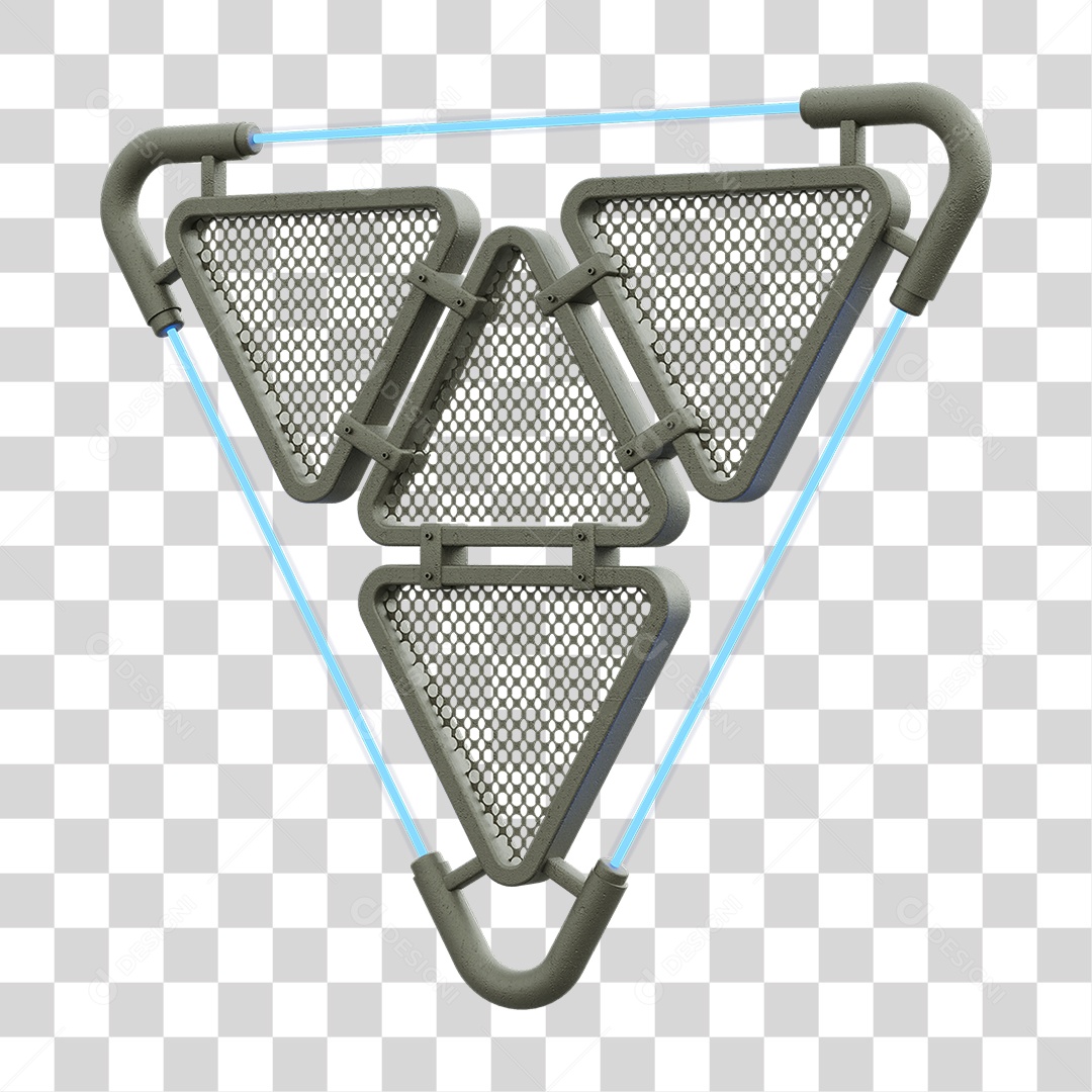 Painel Triangular PNG Transparente