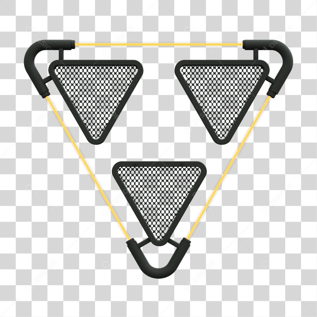 Painel Triangular PNG Transparente