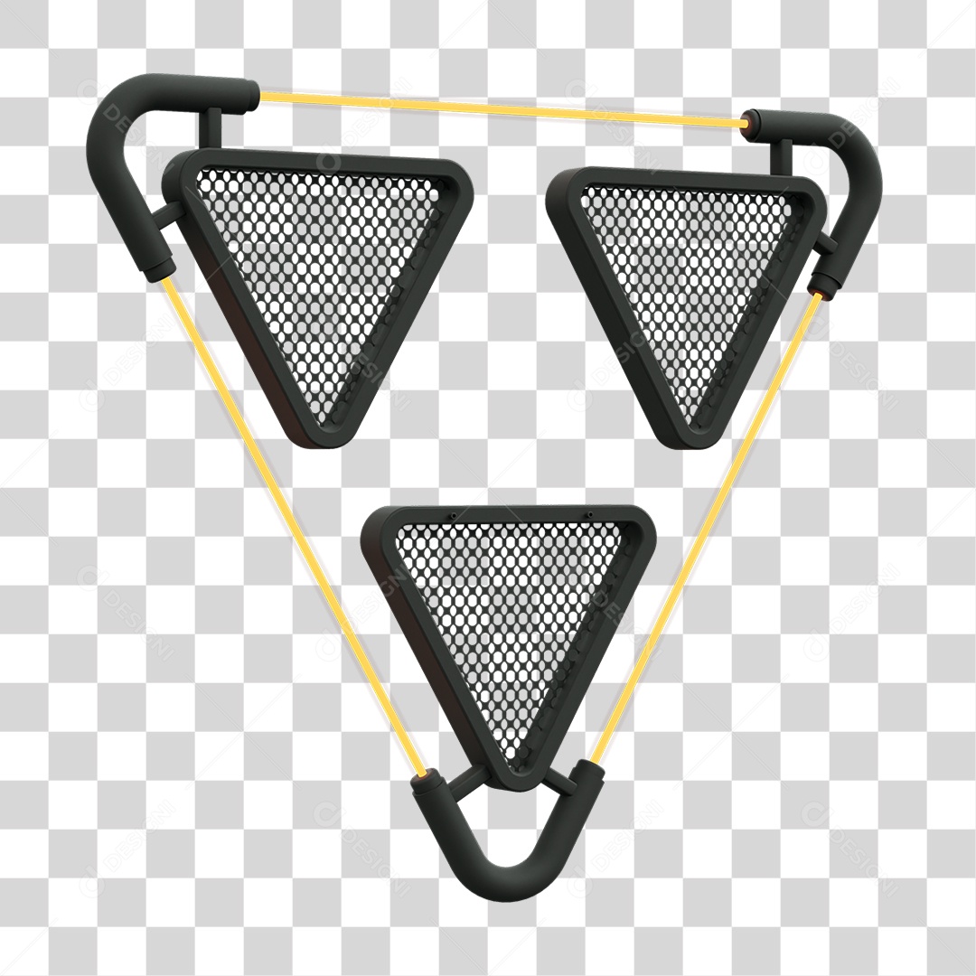 Painel Triangular PNG Transparente