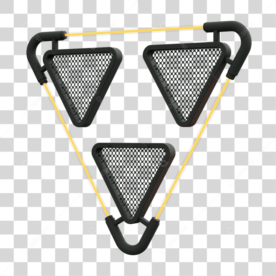 Painel Triangular PNG Transparente