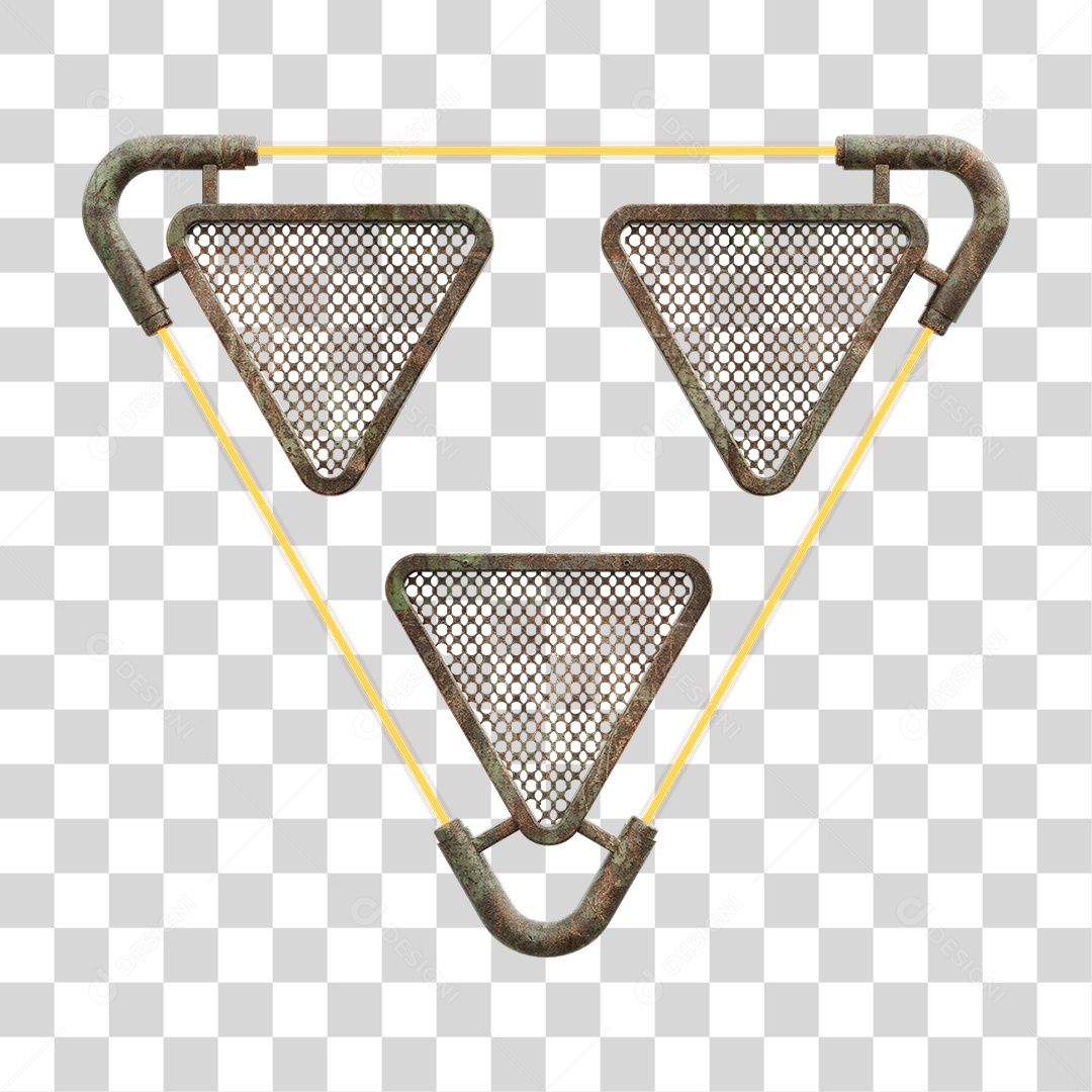 Painel Triangular PNG Transparente