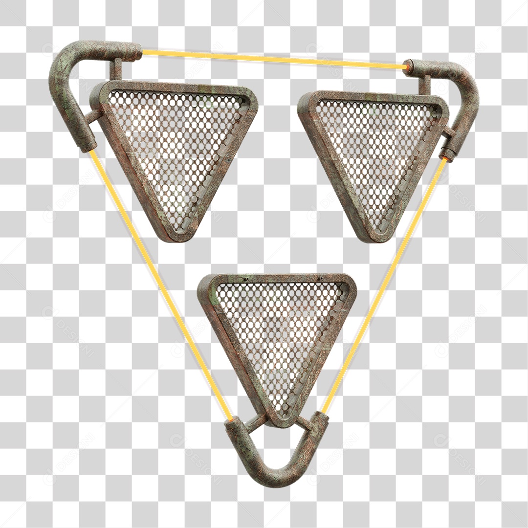 Painel Triangular PNG Transparente