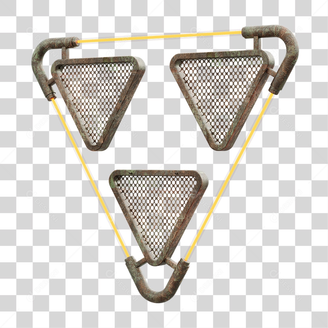 Painel Triangular PNG Transparente