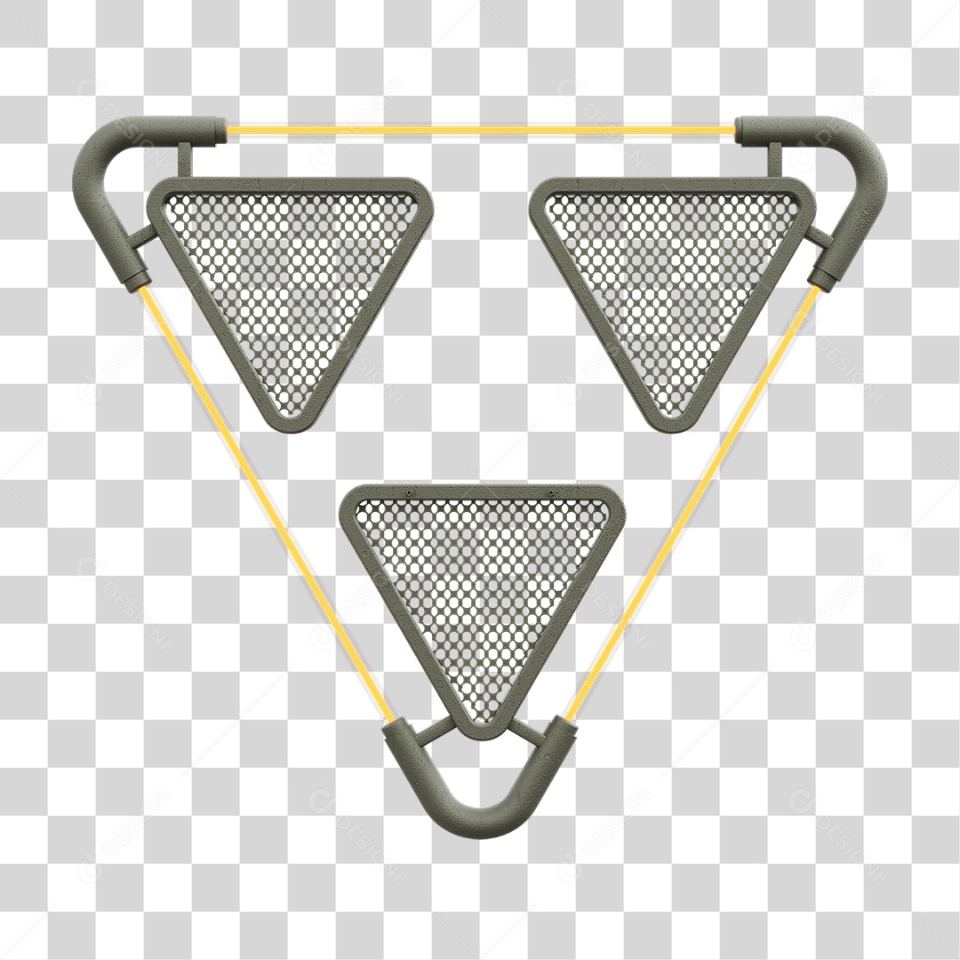 Painel Triangular PNG Transparente