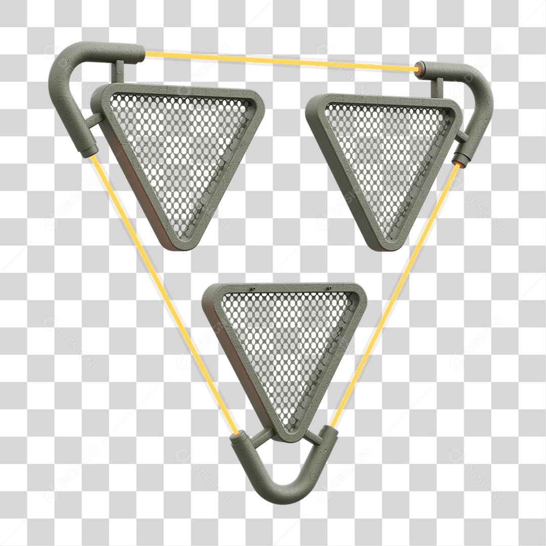 Painel Triangular PNG Transparente