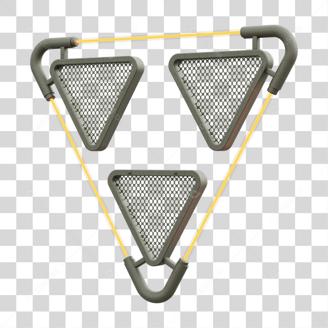 Painel Triangular PNG Transparente