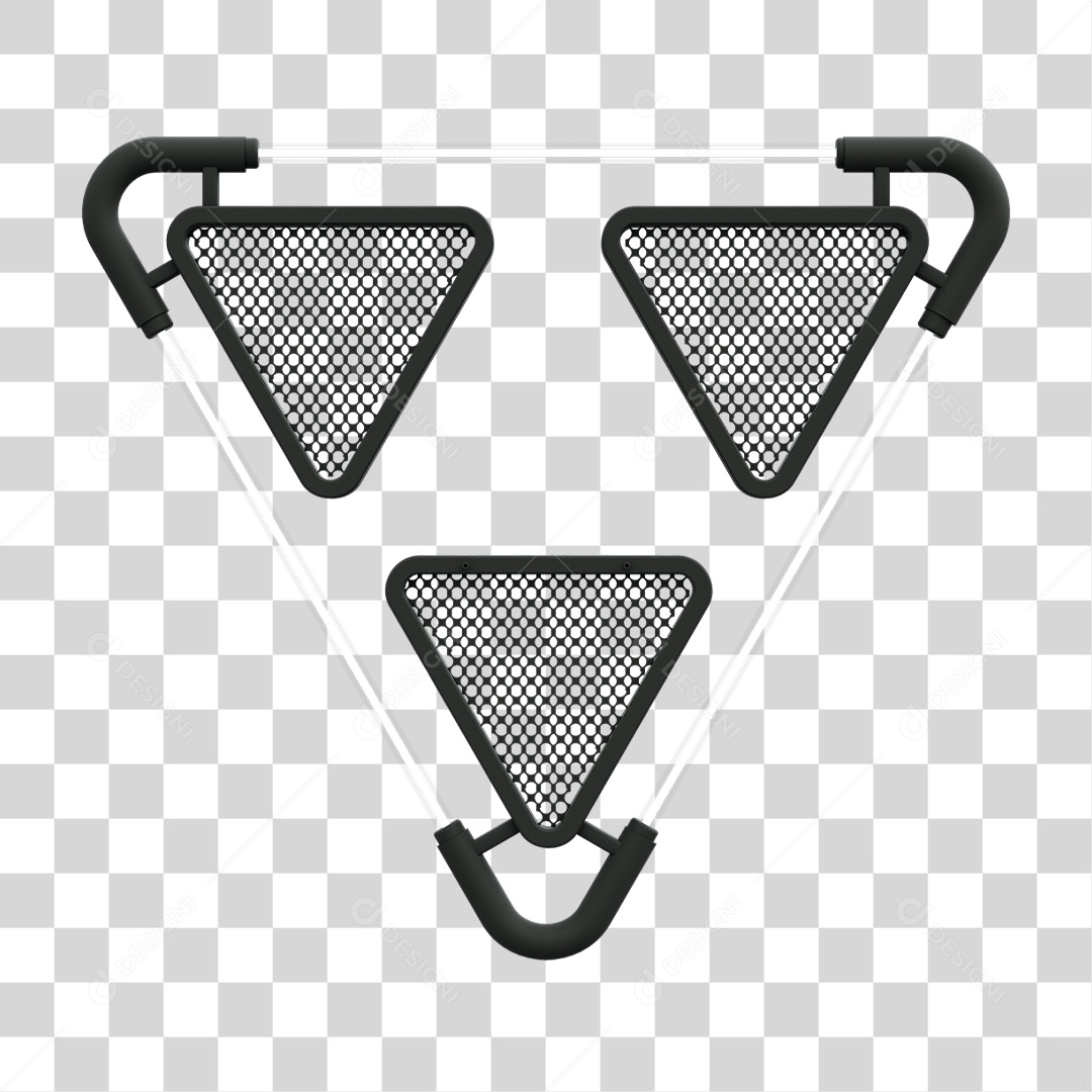 Painel Triangular PNG Transparente