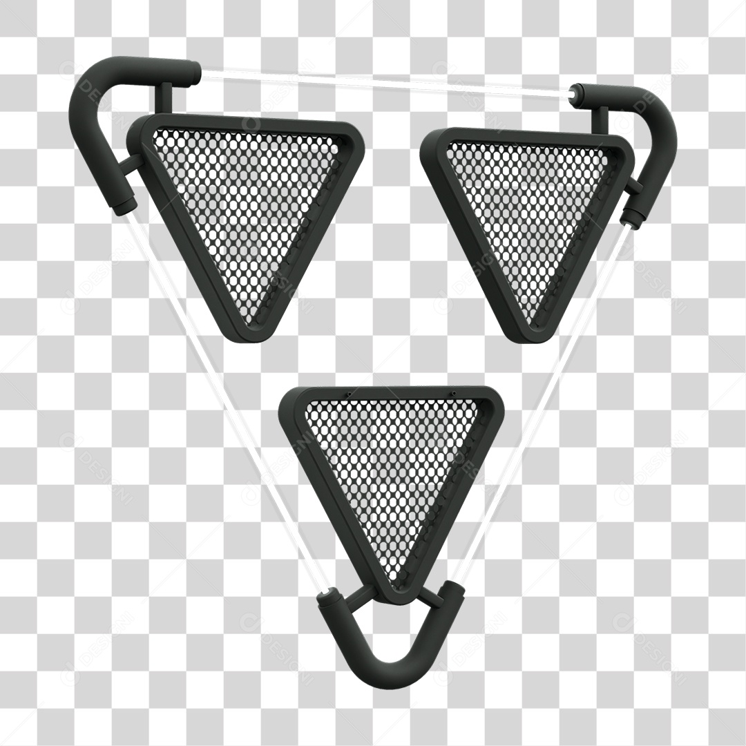 Painel Triangular PNG Transparente