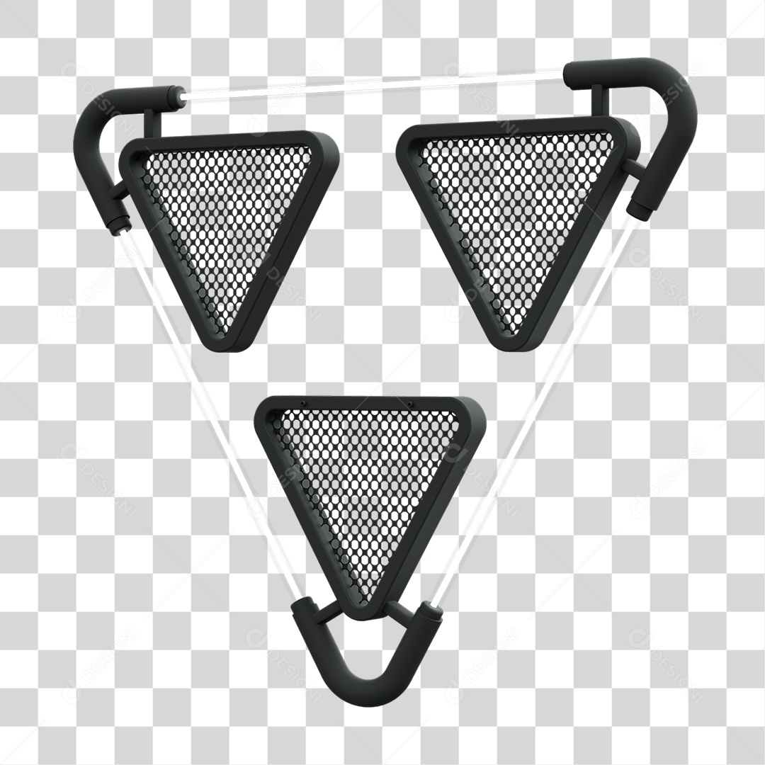 Painel Triangular PNG Transparente