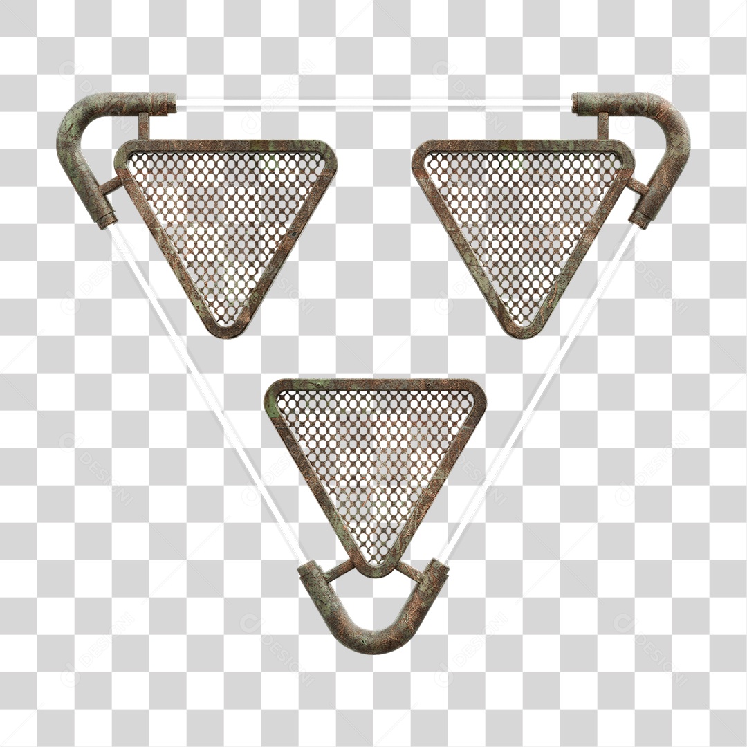 Painel Triangular PNG Transparente