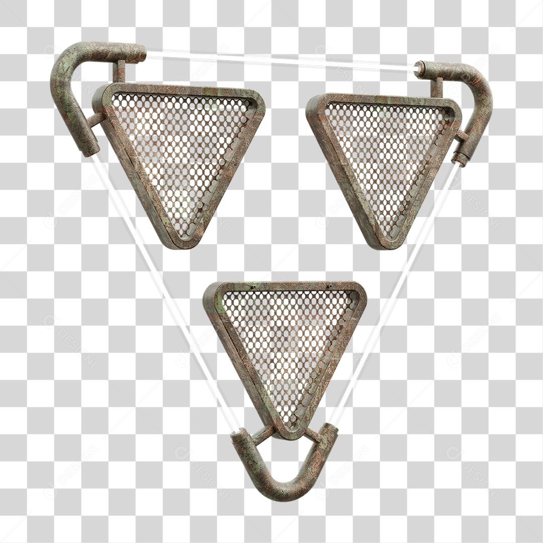 Painel Triangular PNG Transparente