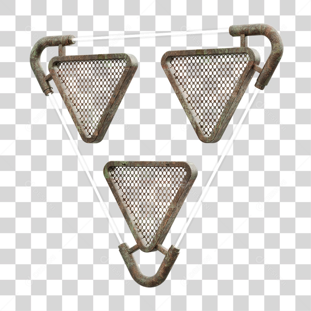 Painel Triangular PNG Transparente