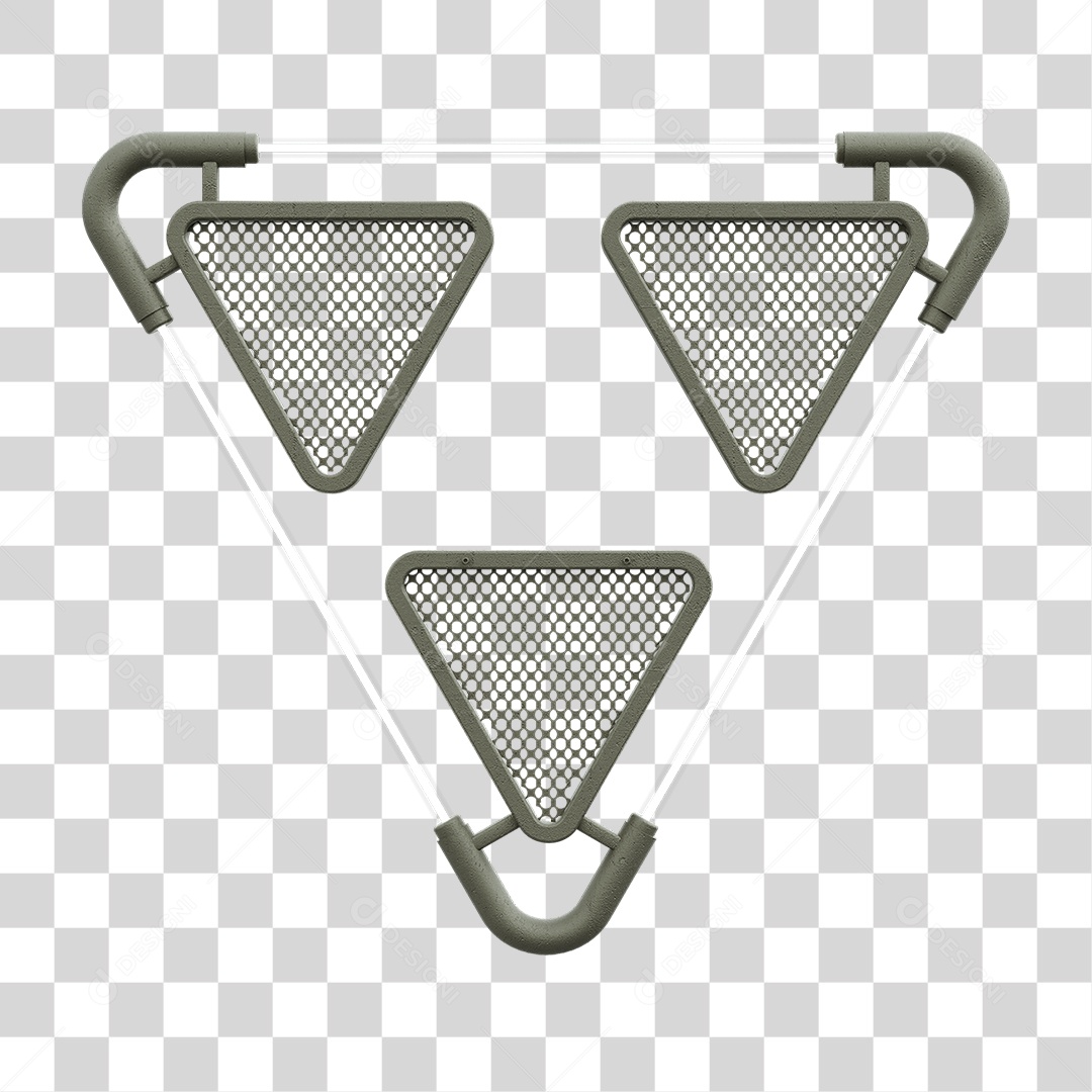 Painel Triangular PNG Transparente