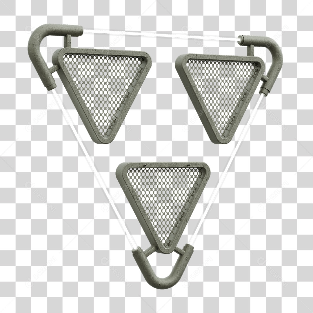 Painel Triangular PNG Transparente