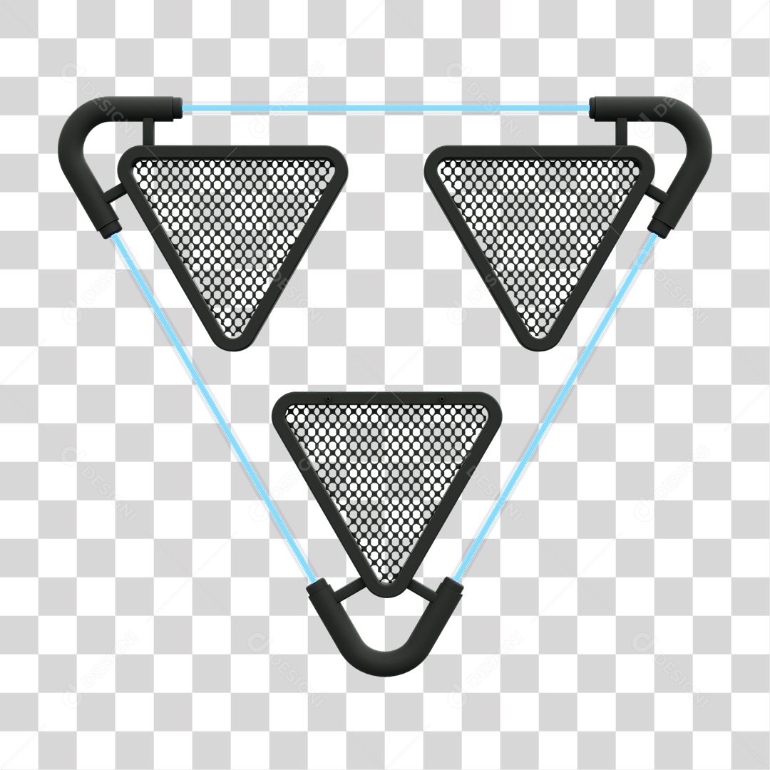 Painel Triangular PNG Transparente