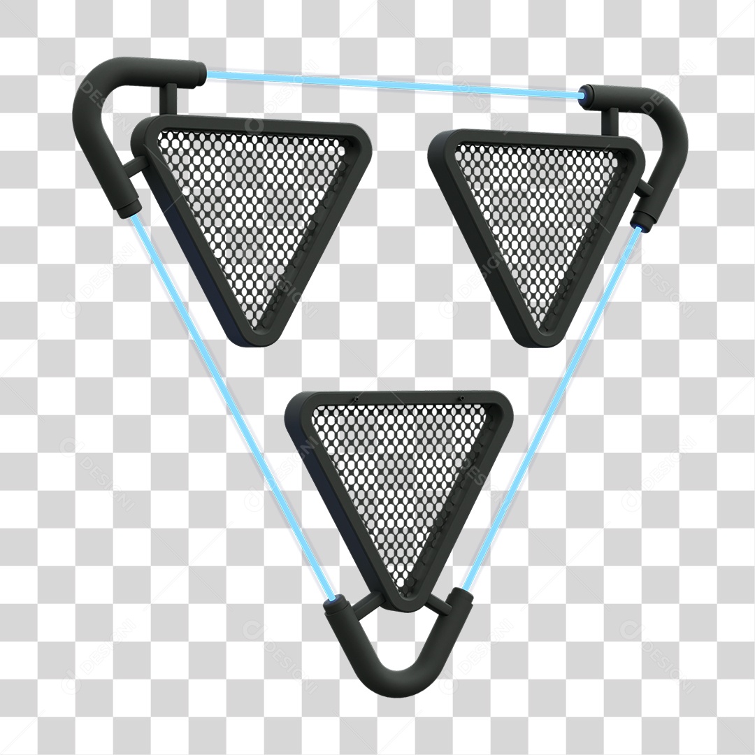 Painel Triangular PNG Transparente