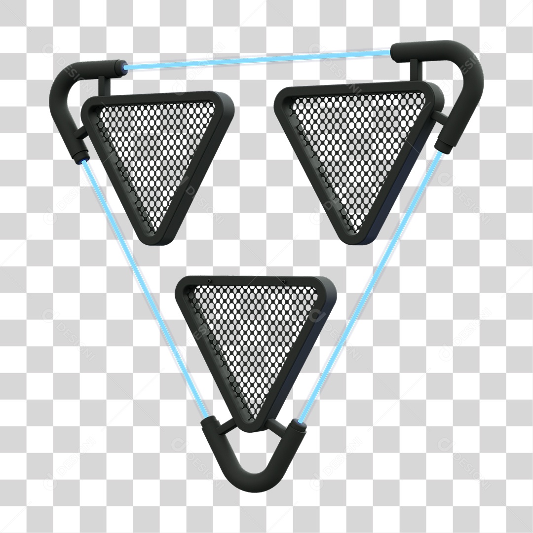 Painel Triangular PNG Transparente