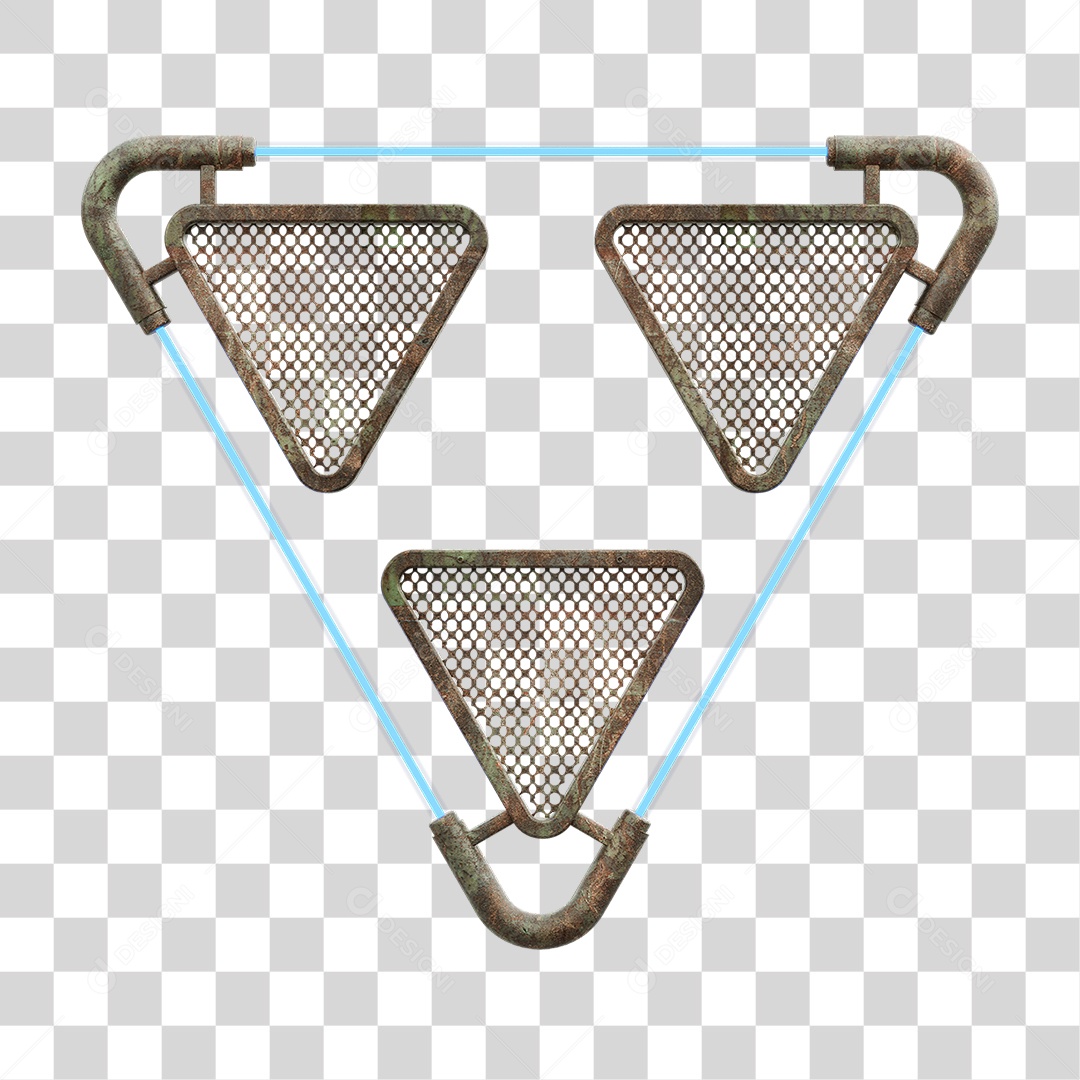 Painel Triangular PNG Transparente