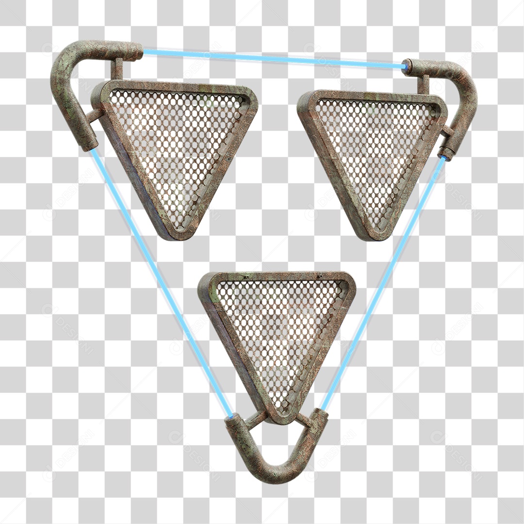 Painel Triangular PNG Transparente