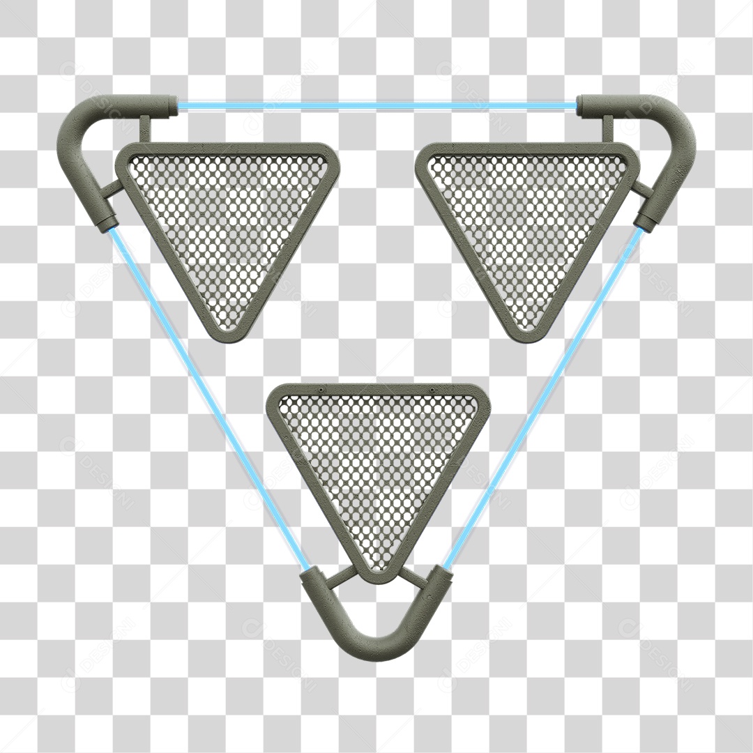 Painel Triangular PNG Transparente