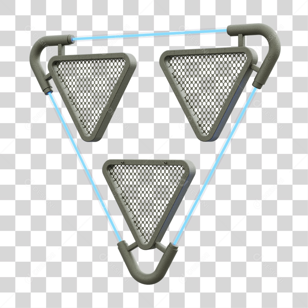 Painel Triangular PNG Transparente