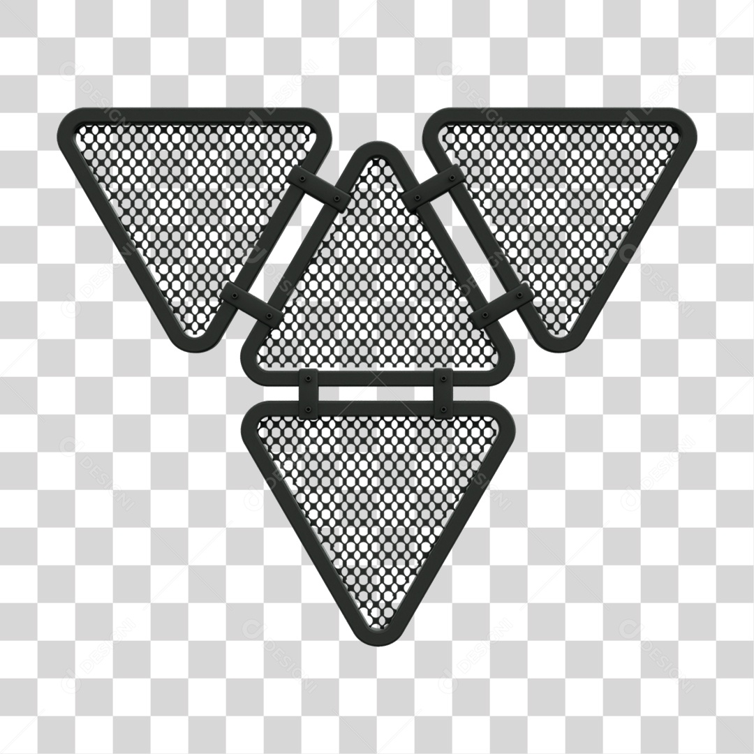 Painel Triangular PNG Transparente