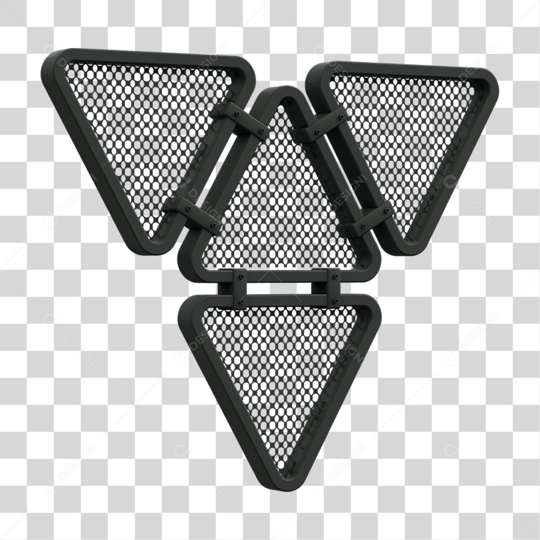 Painel Triangular PNG Transparente