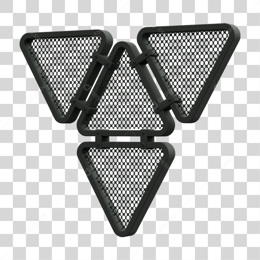 Painel Triangular PNG Transparente